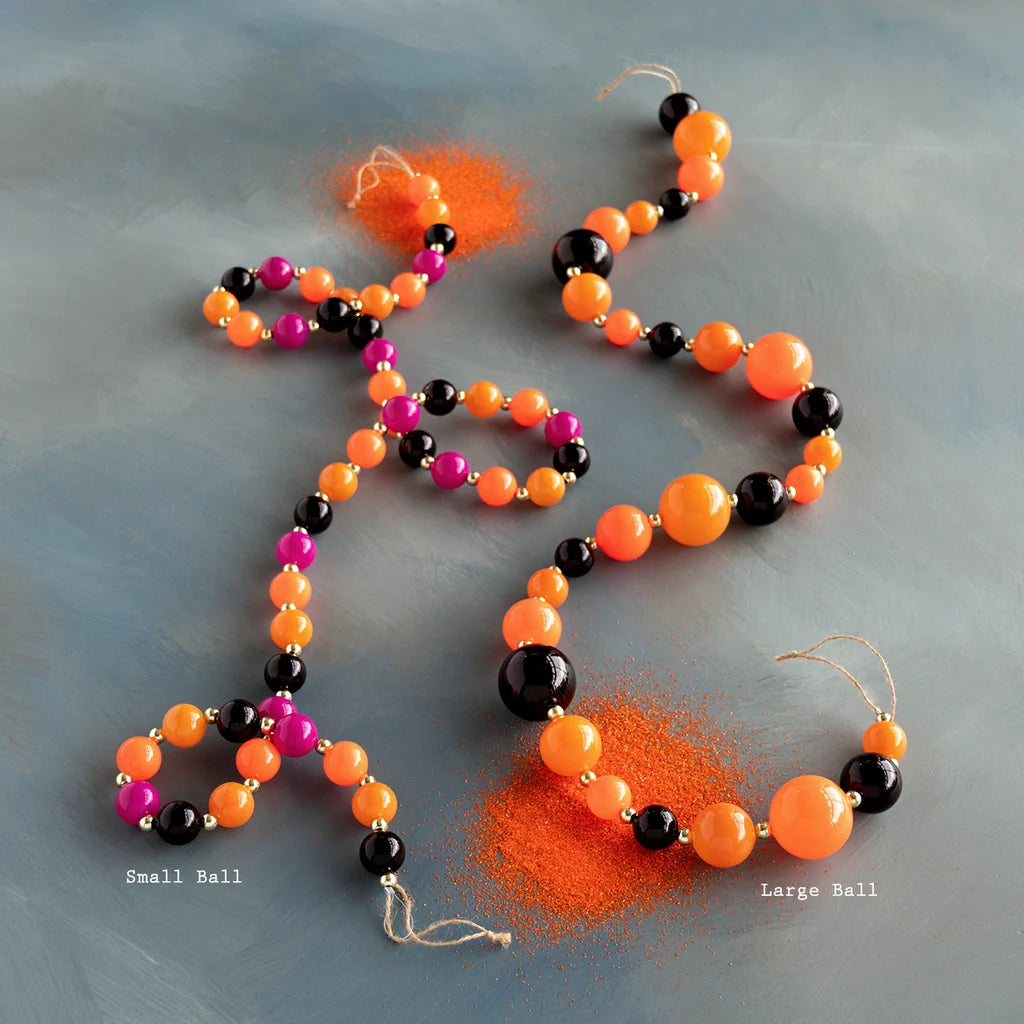 Glitterville Trick or Sweet Glass Ball Garland
