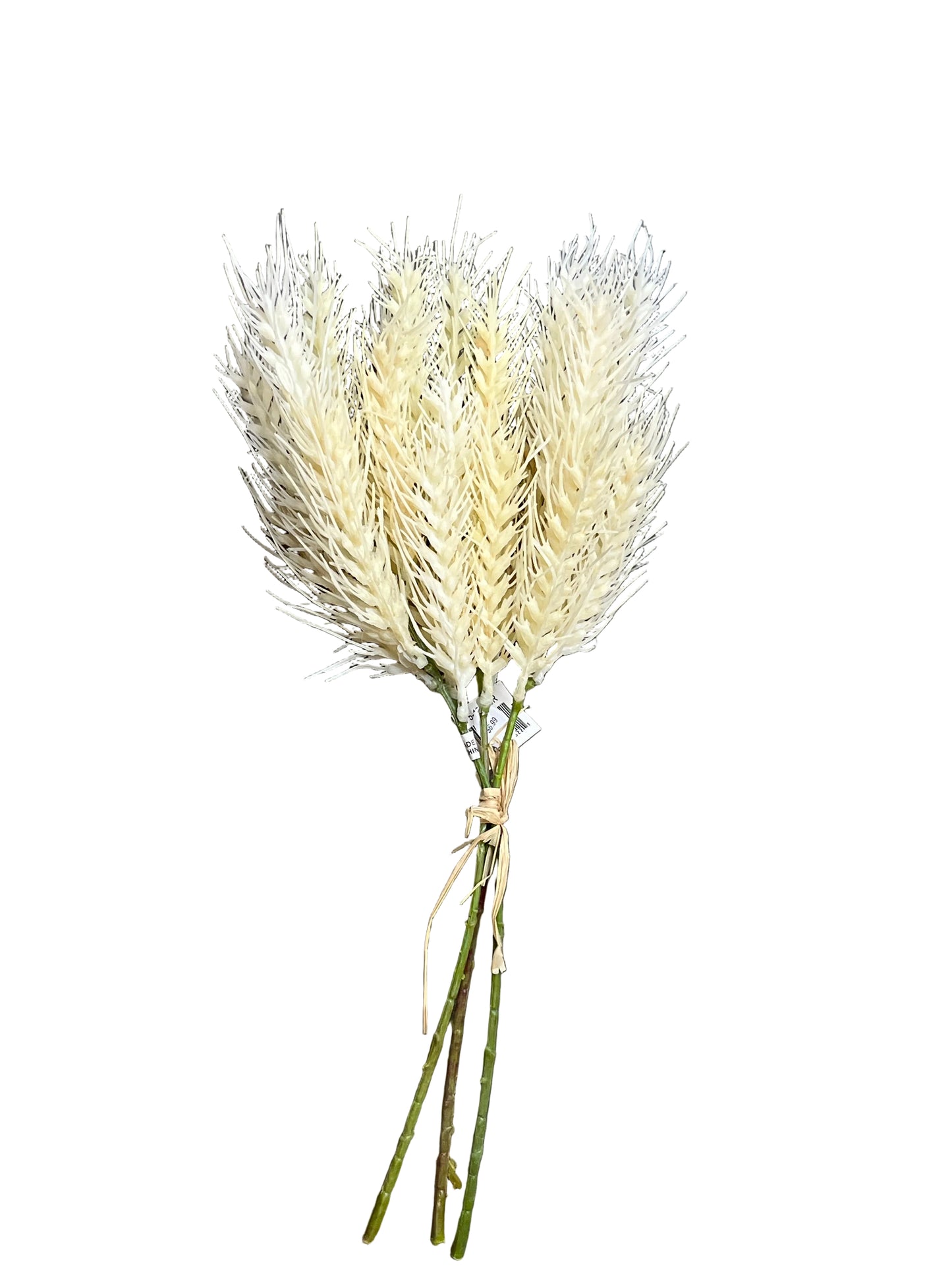 15" Cream Wheat Bundle Floral Pick