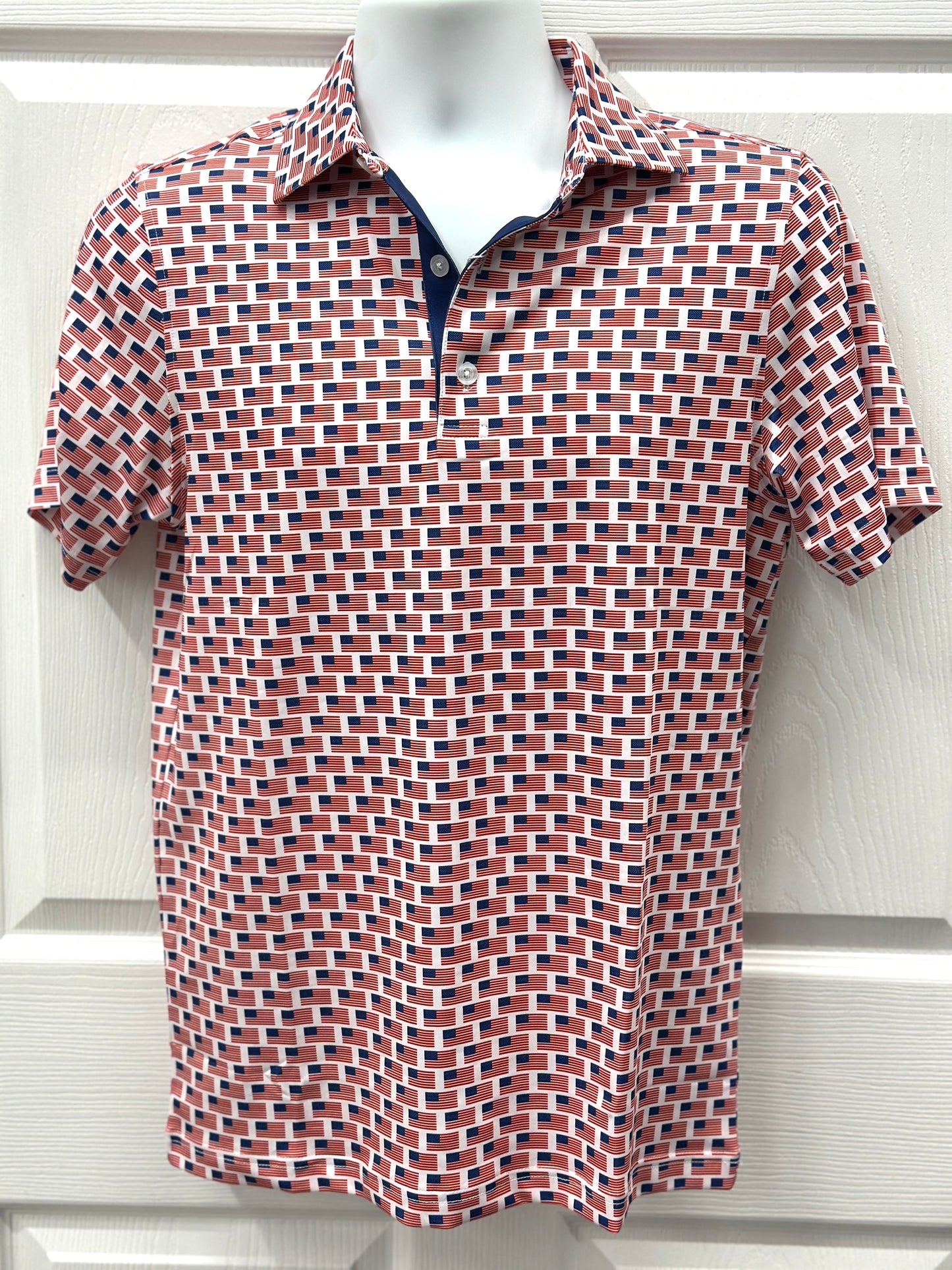USA Flag Men's Polo