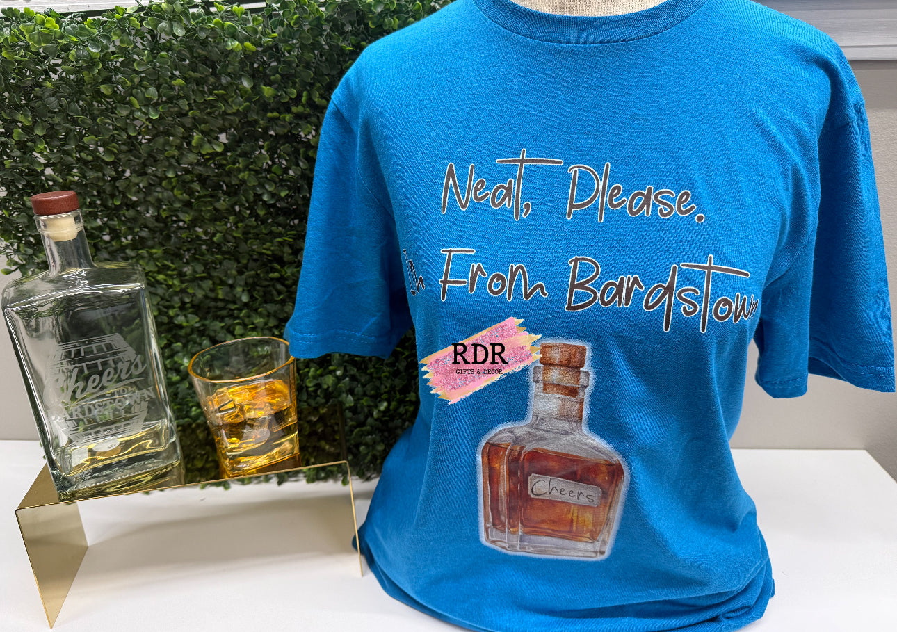 Exclusive Neat Please. Bardstown Tee - Heather Navy