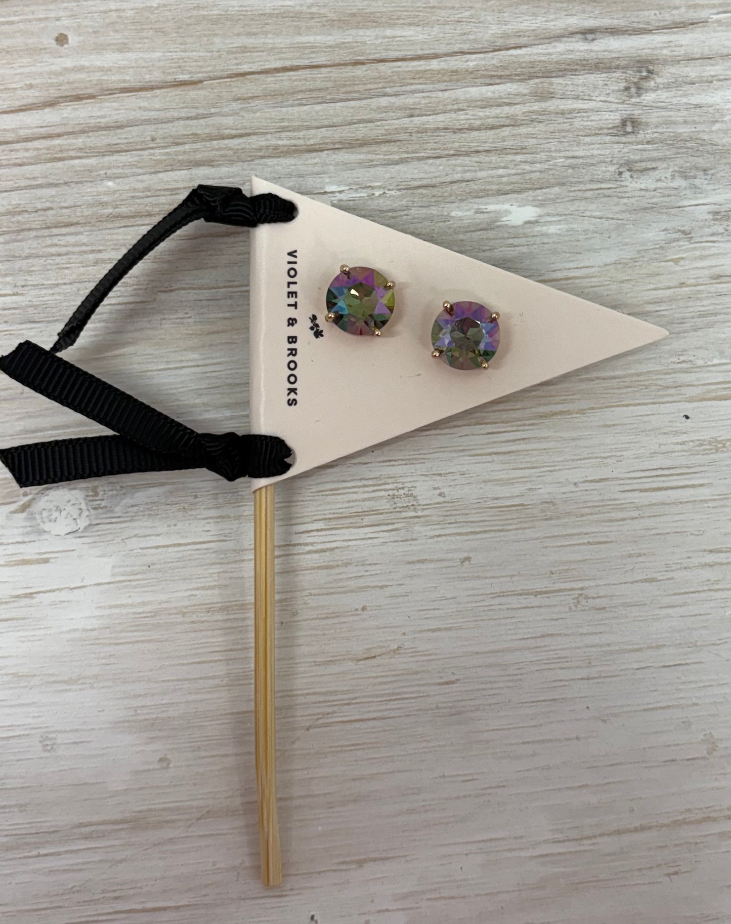 Violet And Brooks Crystal Pendent Round Earring