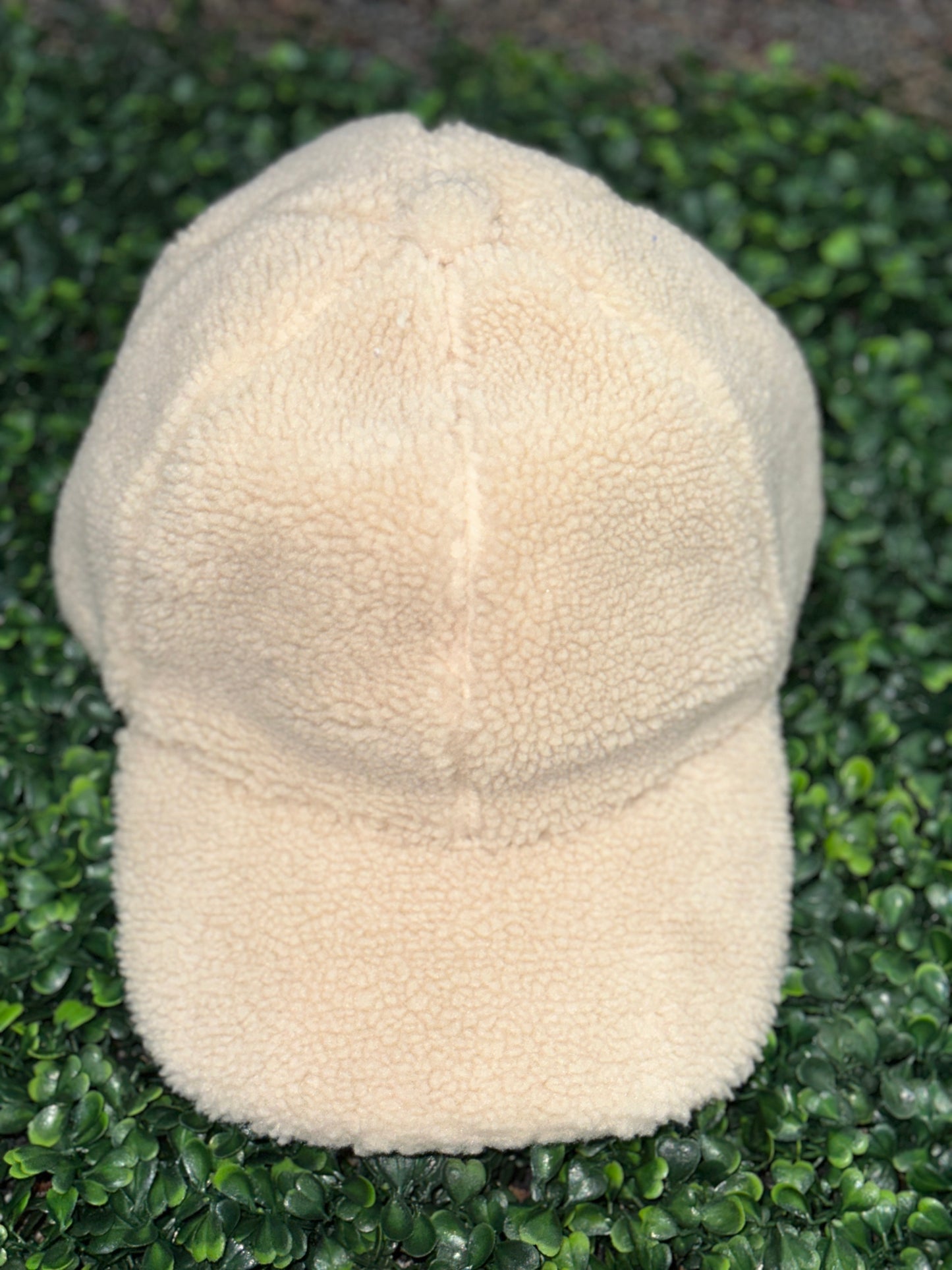 CC Beige Sherpa Ball Cap