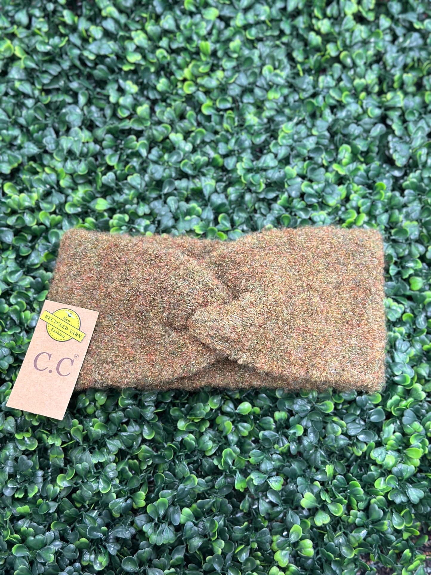 Shearling Recycled Yarn Twisted Head Wrap HW3000