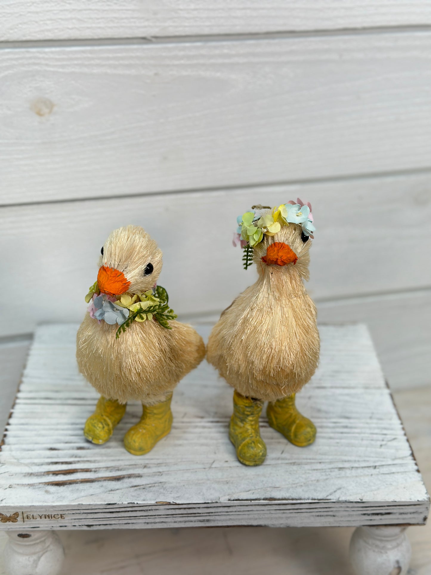 Easter Duck with Yellow Rain Boots