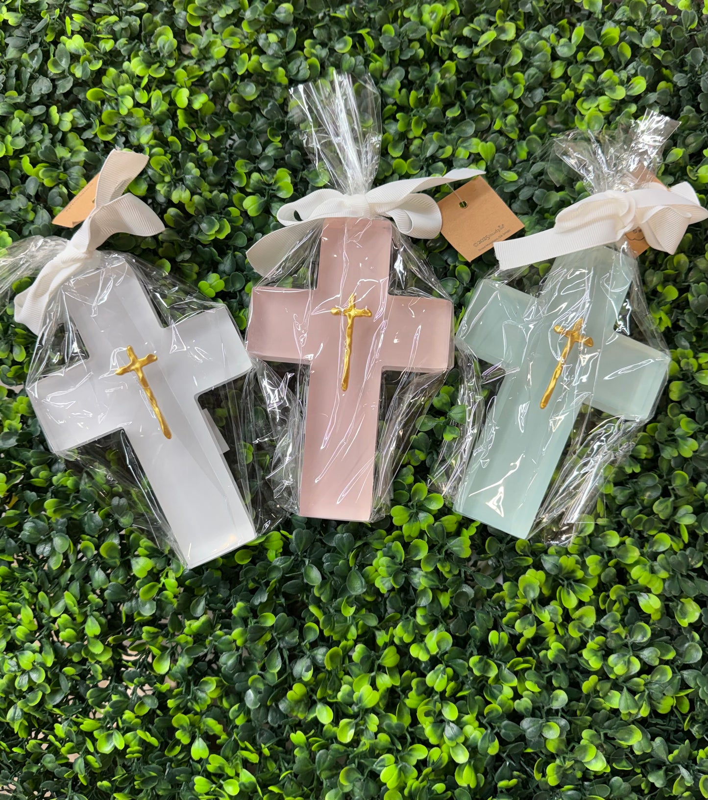 Mud Pie Pained Resin Crosses
