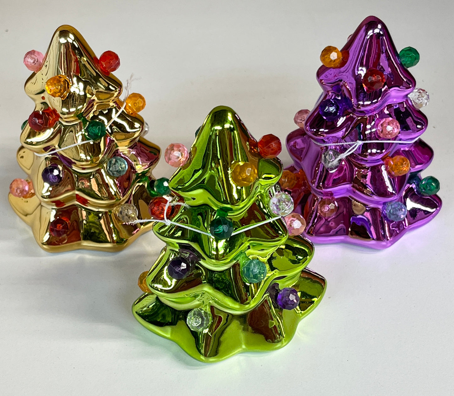 Mini Ceramic Light Up Colorful Trees