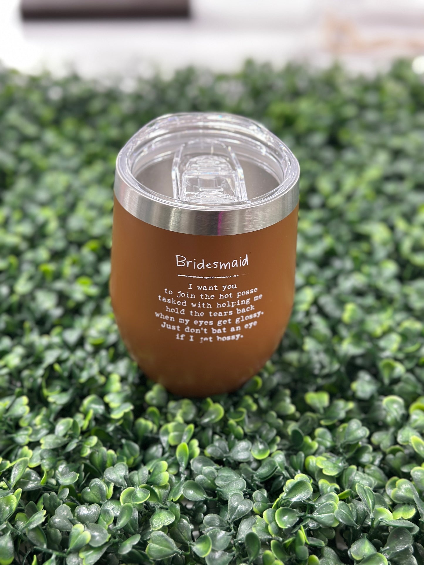 Wedding Word Wine Tumbler