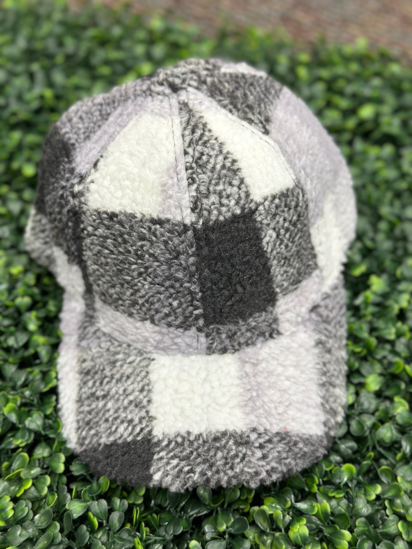 CC Grey Black Sherpa Ball Cap