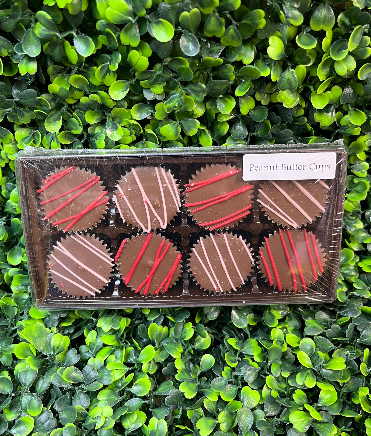 Valentine Stripe Chocolate Covered Peanut Butter Cups