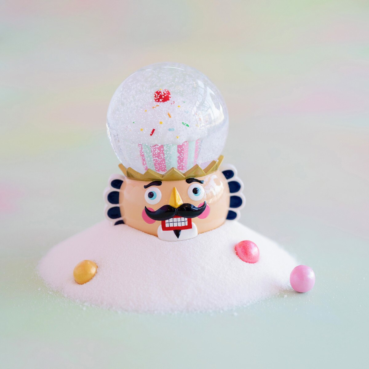 Glitterville Colonel Cupcake Snow Globe