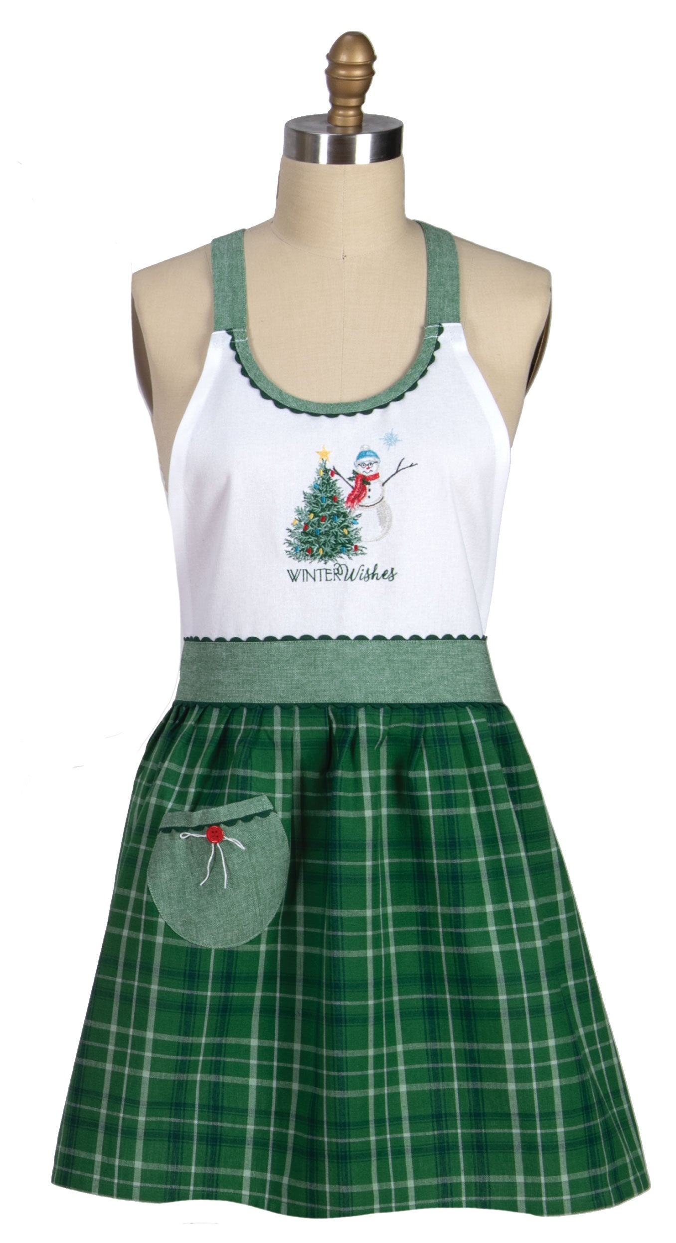 Winter Wishes Christmas Apron
