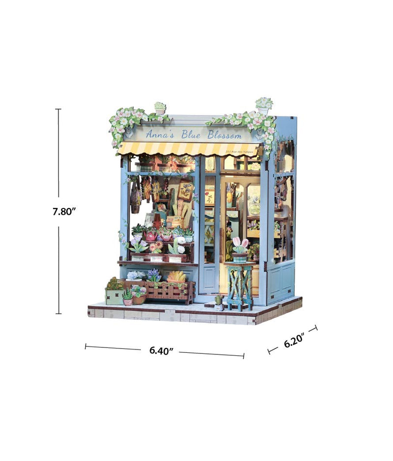 Anna's Blue Blossom DIY Miniature Book Nook Kit