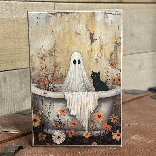 Spooky Bathtub- 4x6 Block
