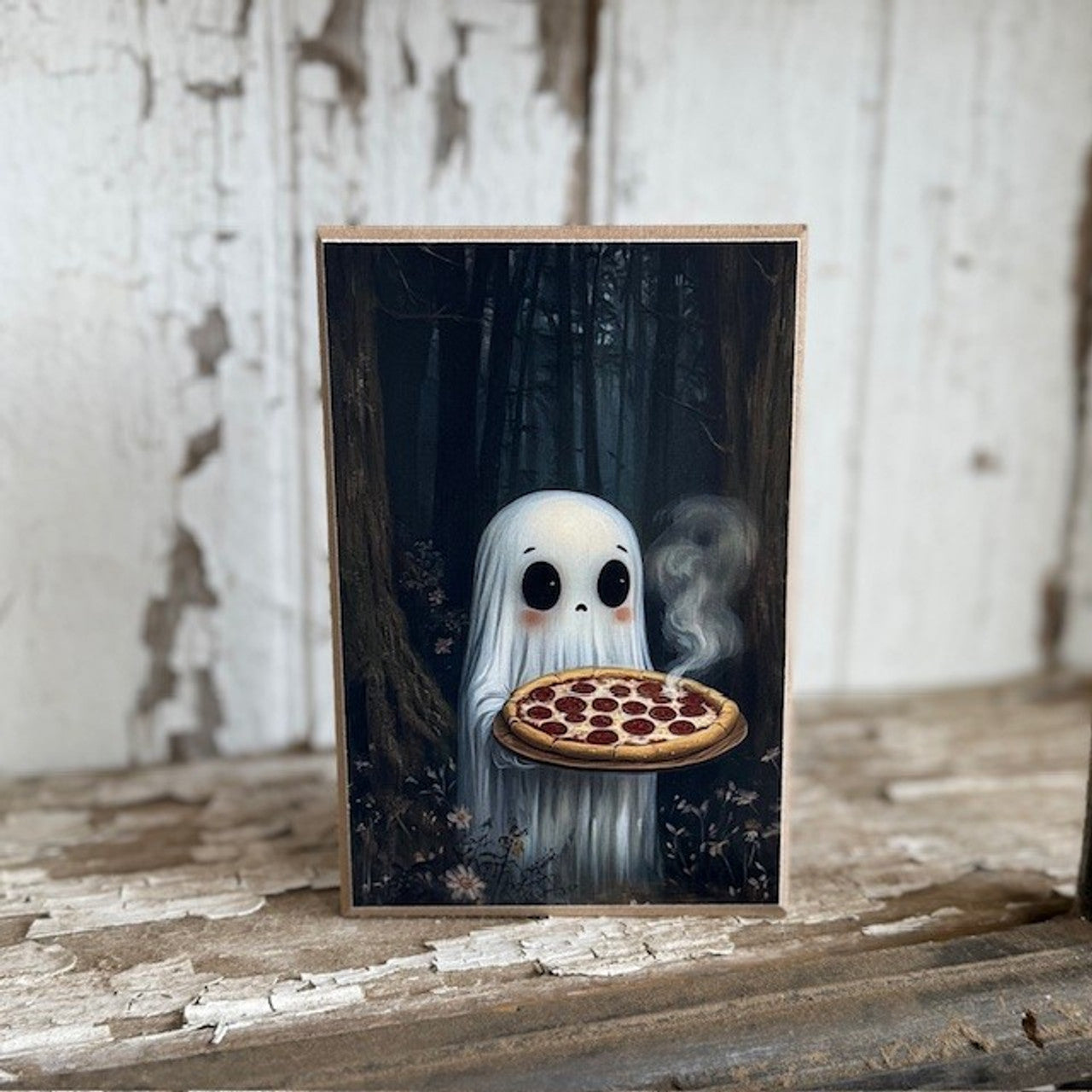 Ghost Serving Pizza Pie Block