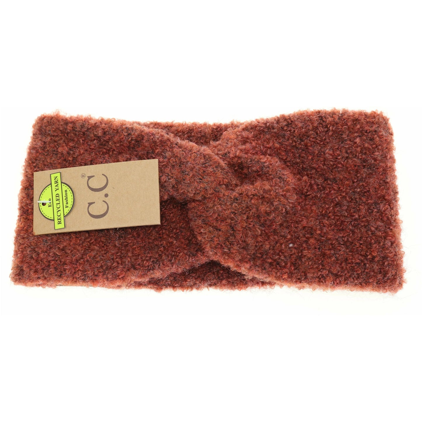 CC Beanie Shearling Yarn Twisted Head Wrap