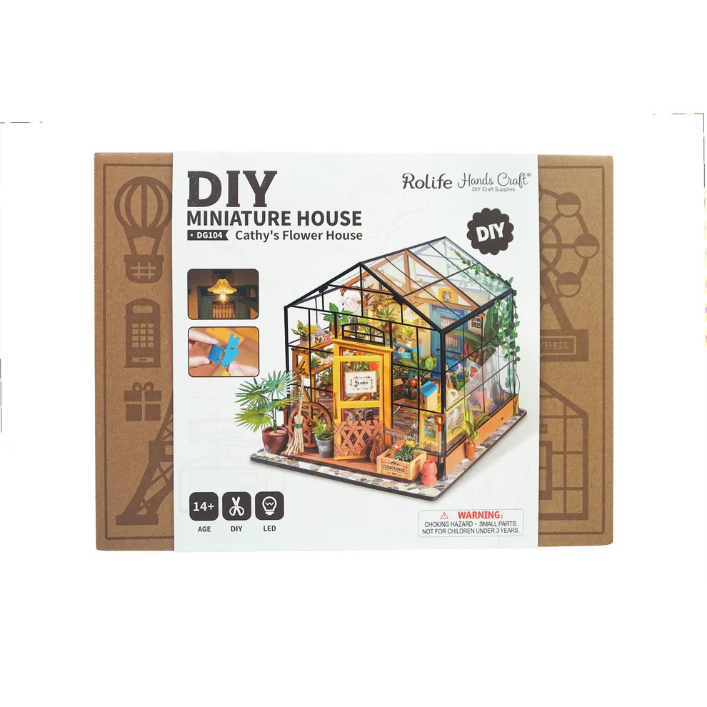 Cathy's Flower House DIY Miniature House Kit