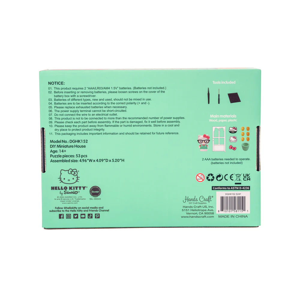 Hello Kitty® Bookstore DIY Miniature House Kit