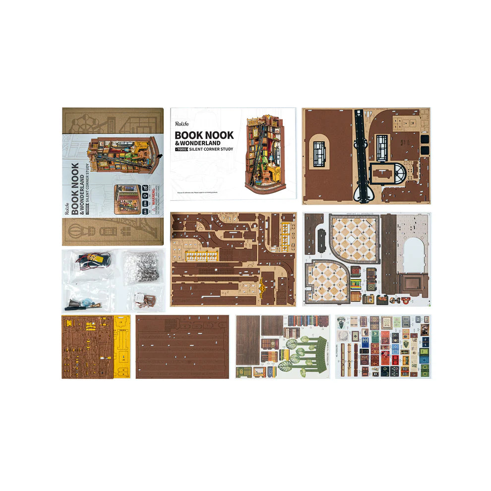 DIY Miniature House Kit Silent Corner Study