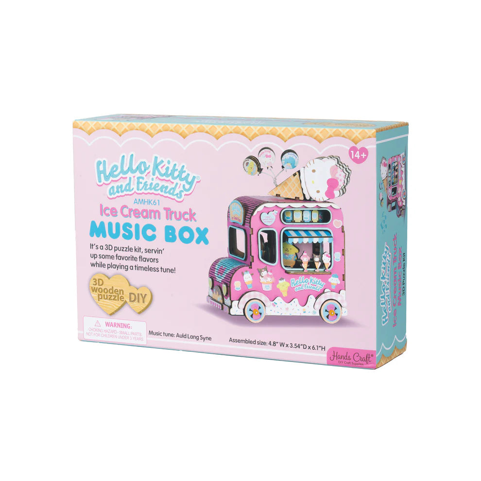 Hello Kitty® and Friends Ice Cream Truck 3D Wooden Music Box Puzzle