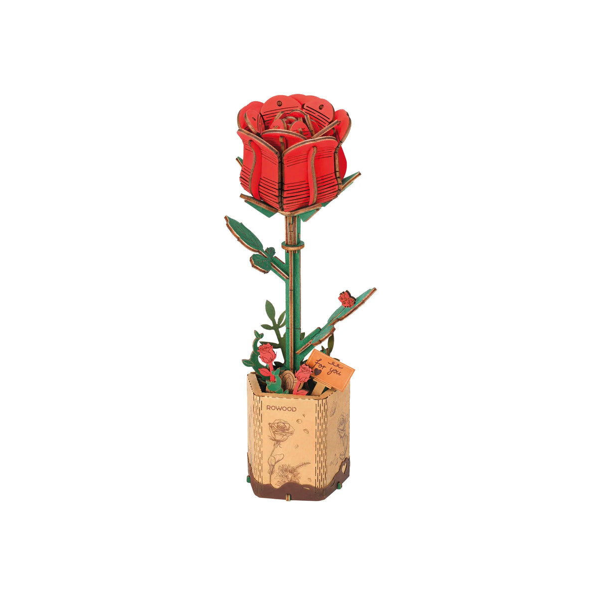 DIY Wooden Puzzle Kit -Floral Bloom Set