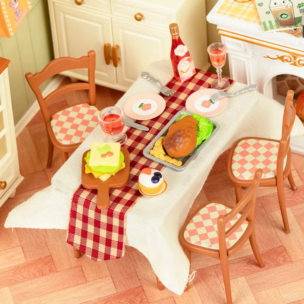 Warm Dining Room DIY Stackable Miniature House