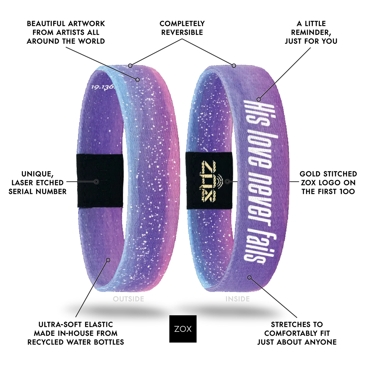 ZOX His Love Never Fails Interactive Bracelet
