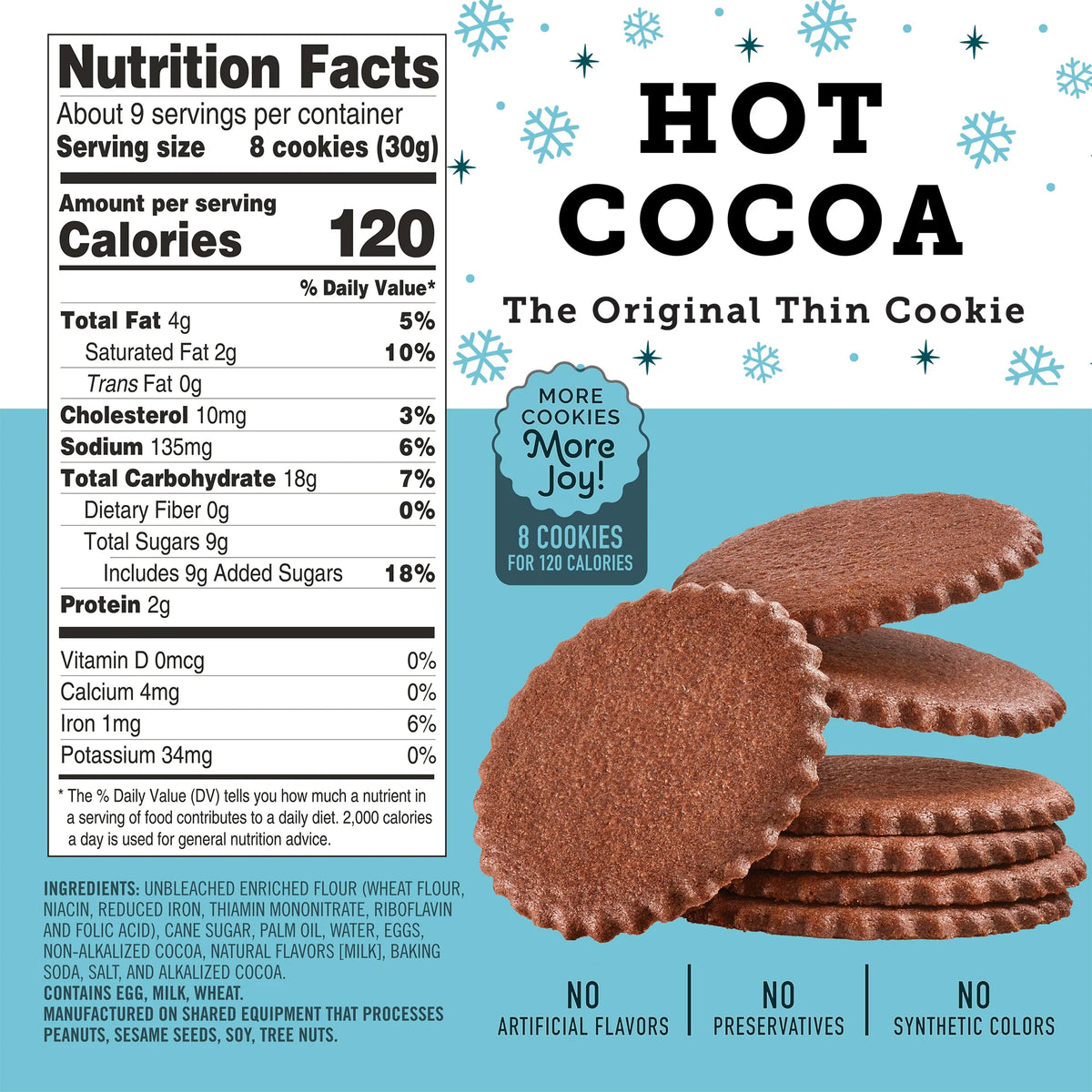 Deweys Bakery Thin Hot Cocoa Cookies