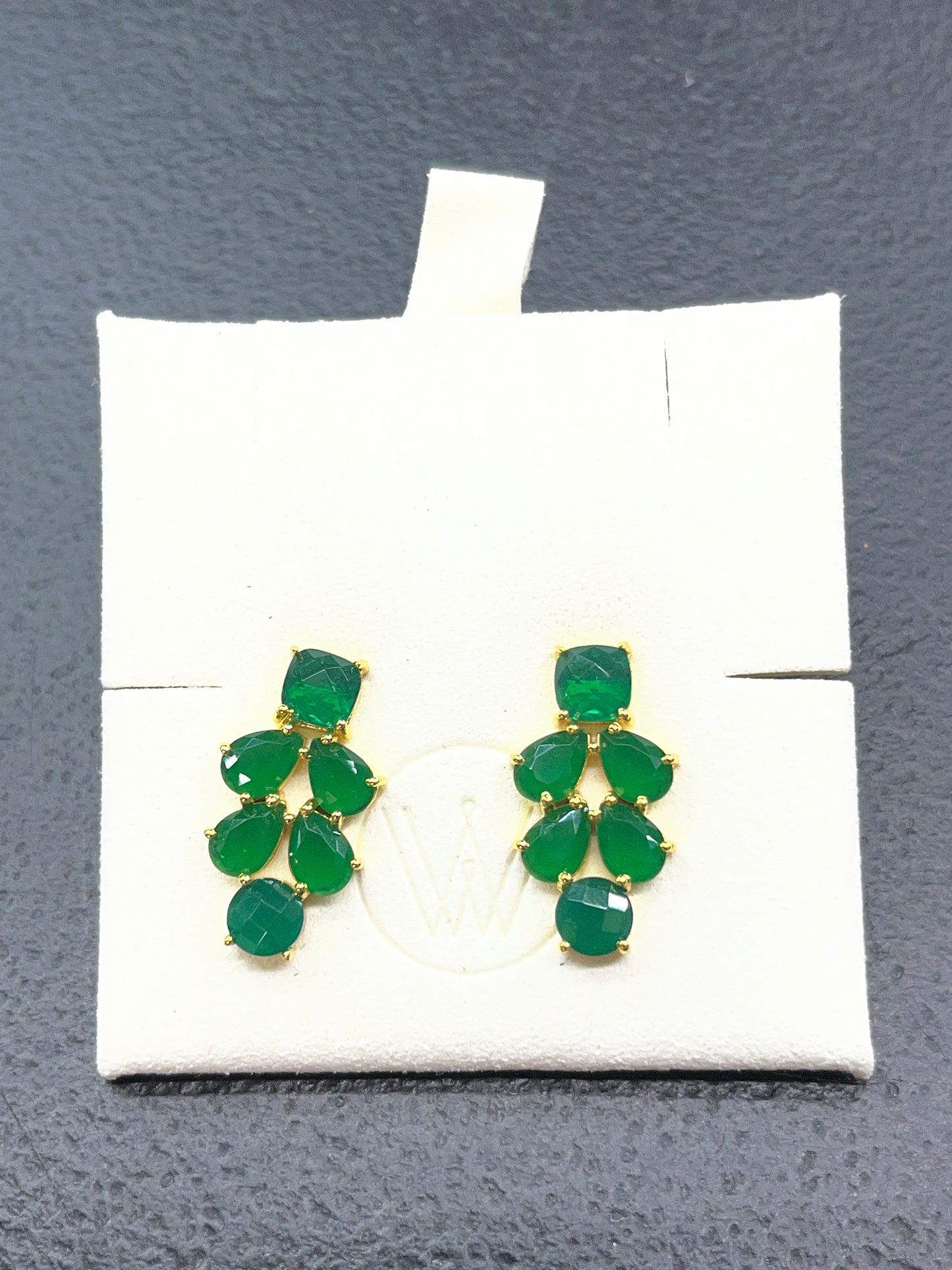 Winton & Waits Mirage Earring- Green