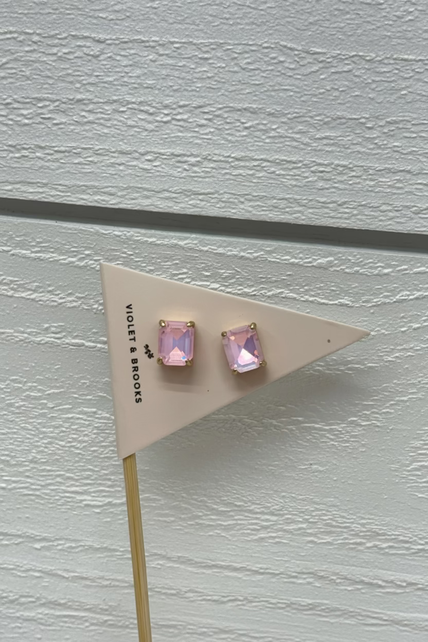 Violet And Brooks Crystal Pendent Square Earring