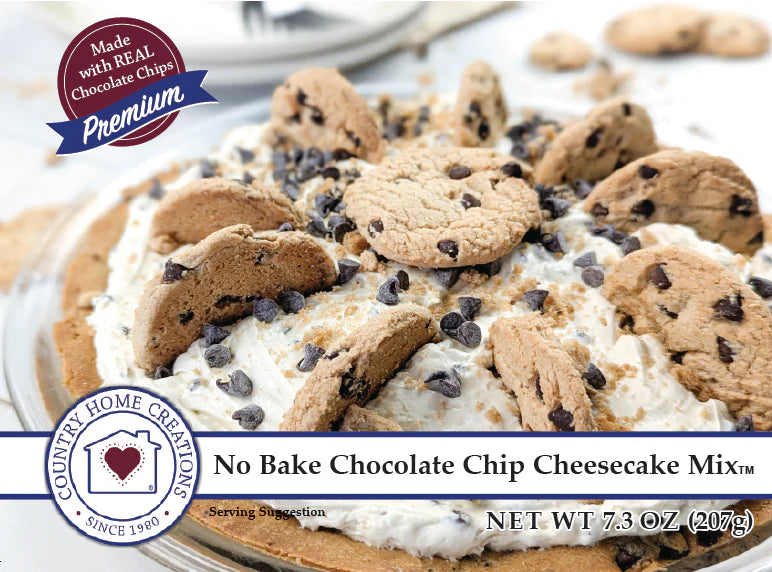Country Home Creations No Bake Chocolate Chip Cheesecake Mix