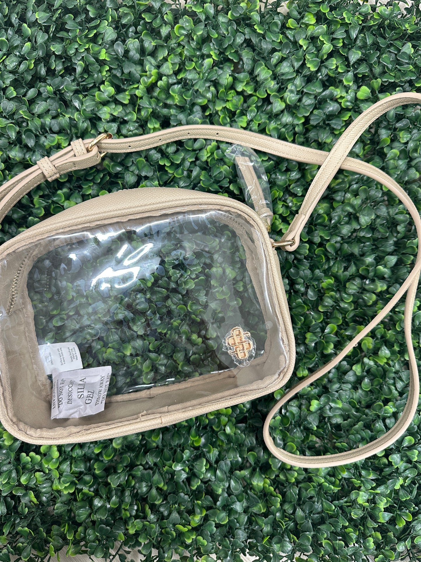 Simply Southern Clear Stadium Leather Purse