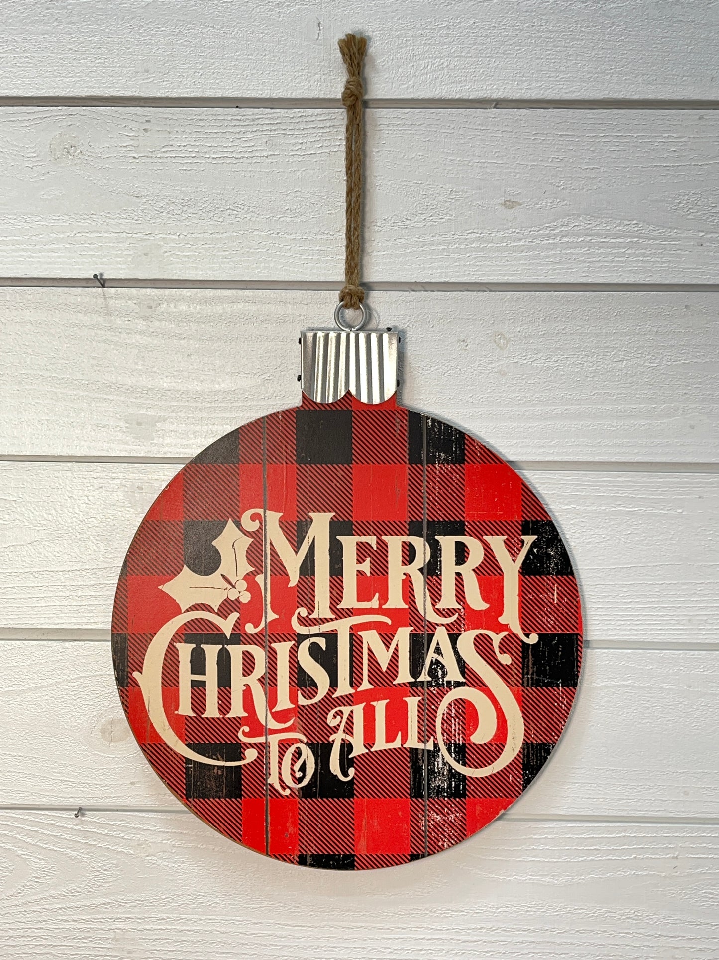 Merry Christmas Buffalo Bulb Sign