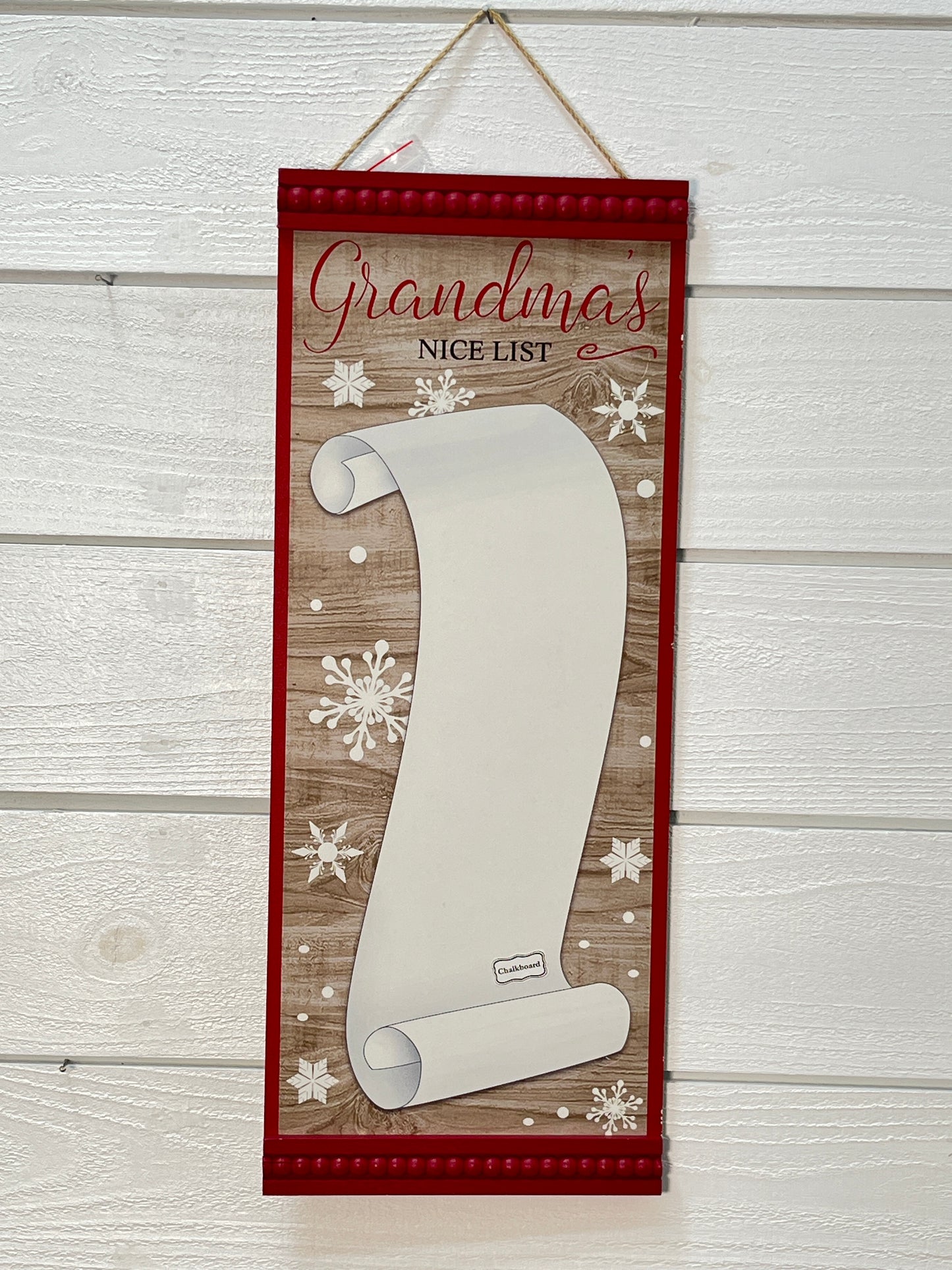Nice List Wood Wall Sign