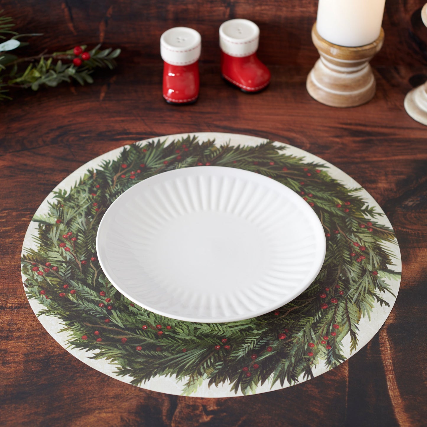 Wreath Paper Placemat Pack
