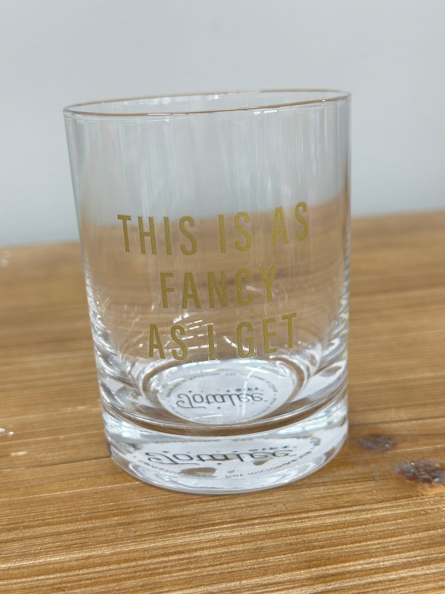 Fancy As I Get Rocks Glass