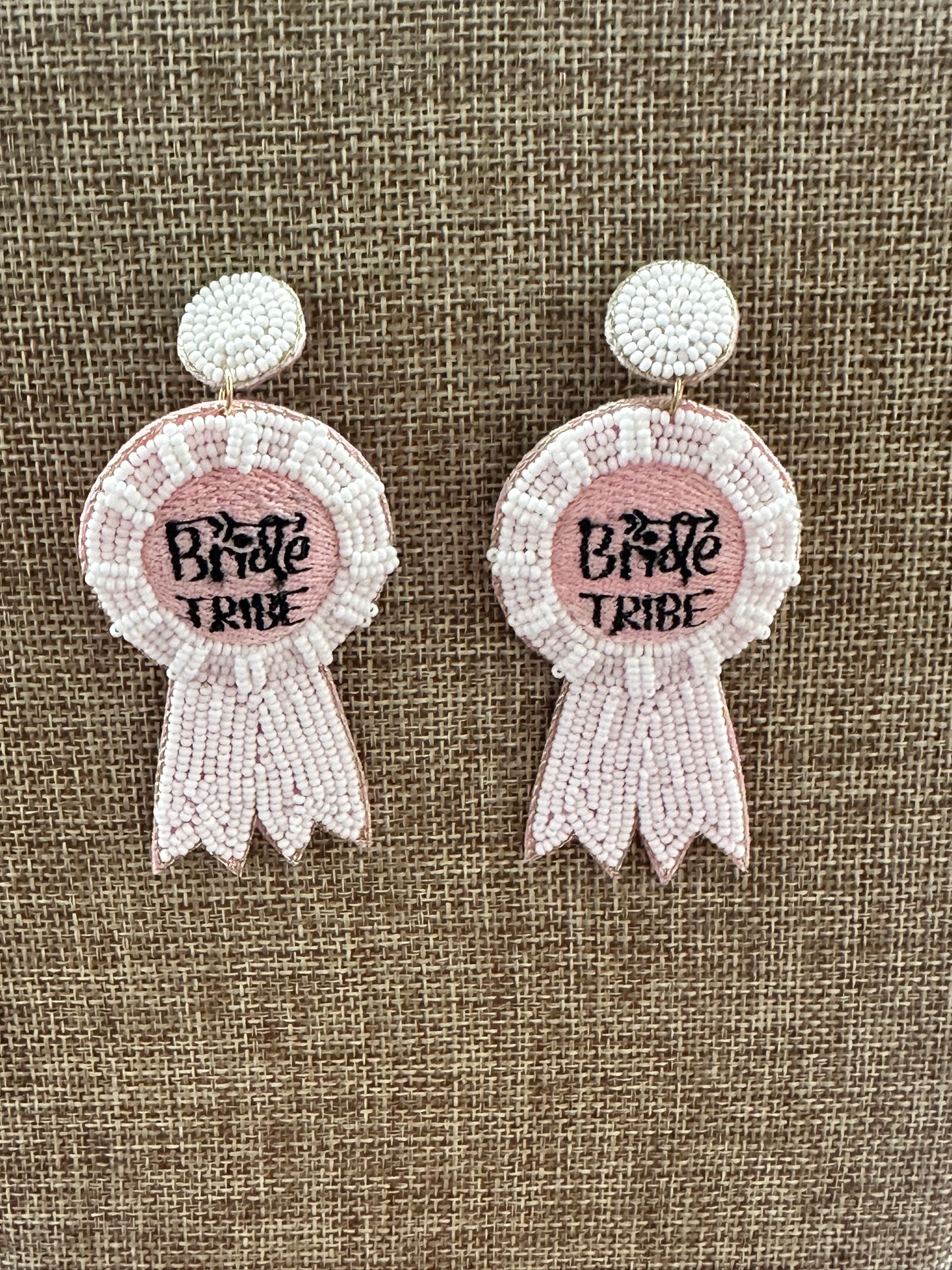 Bride Tribe Beaded Dangle Earrings