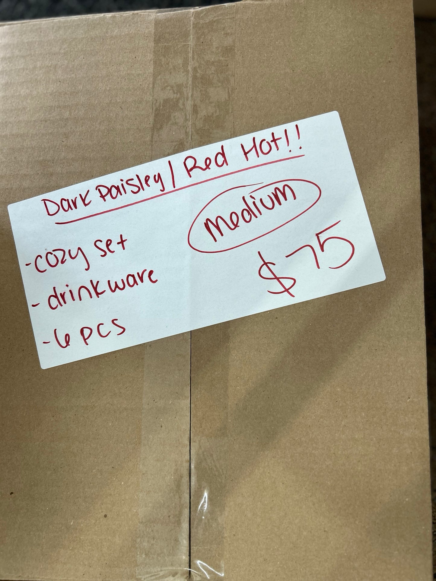 Dark Paisley Red Hot Mystery Box Live