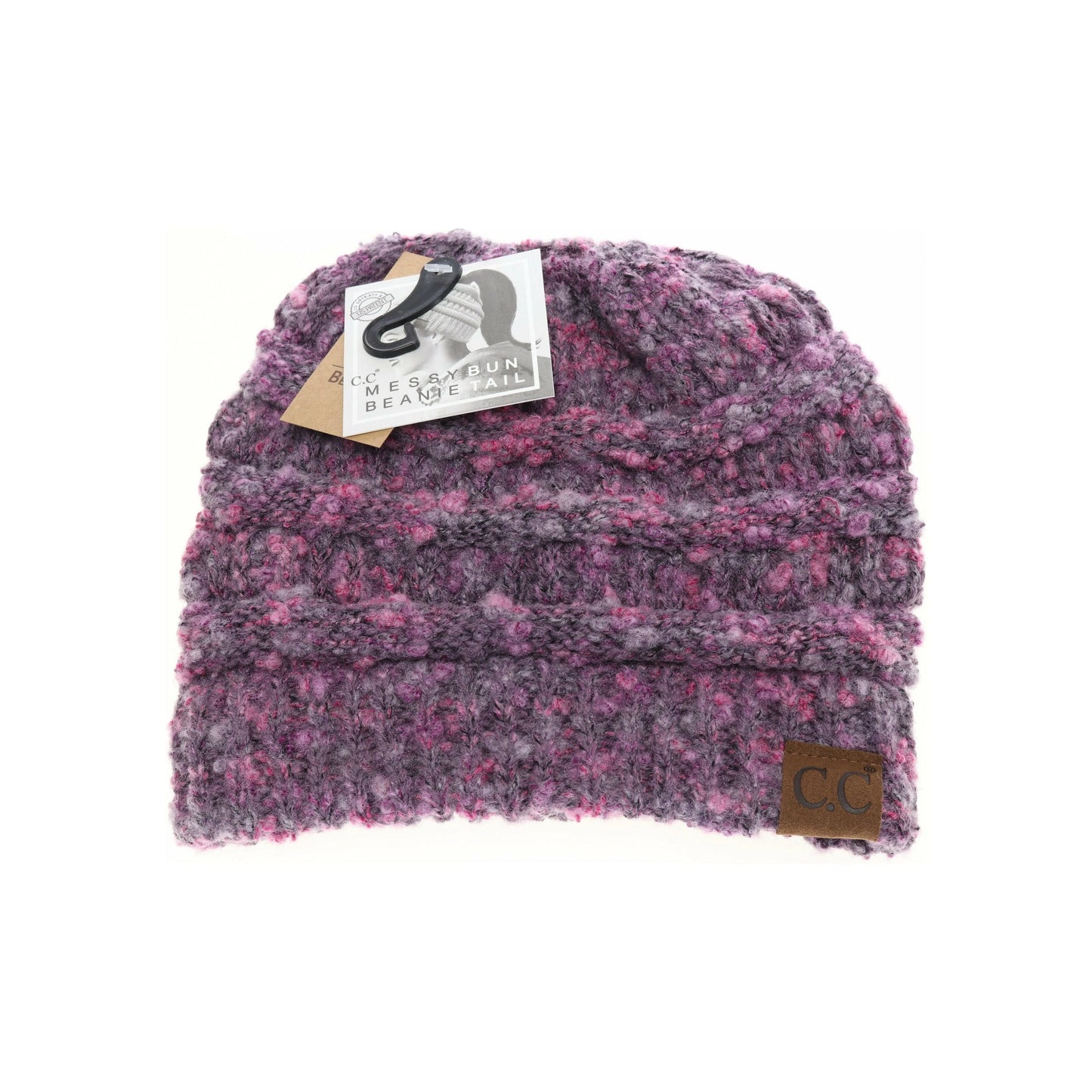 Violet Multi Confetti Beanie Tail CC Beanie