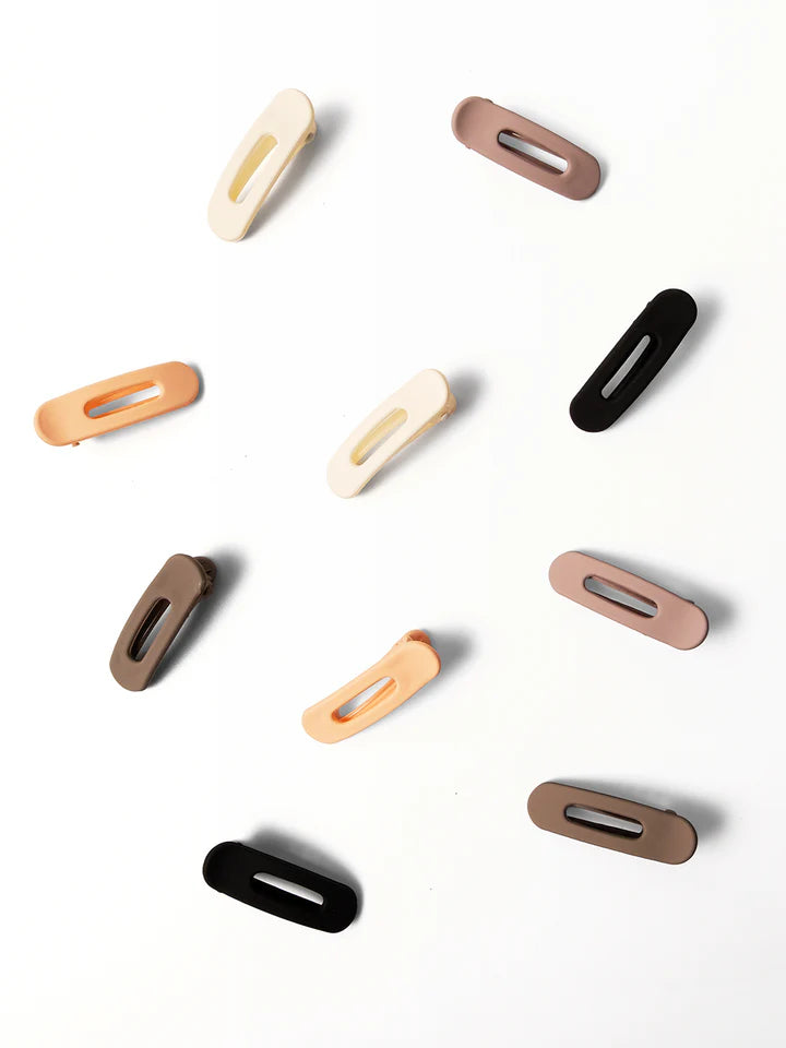 Mini Flat Clips, Set of 10