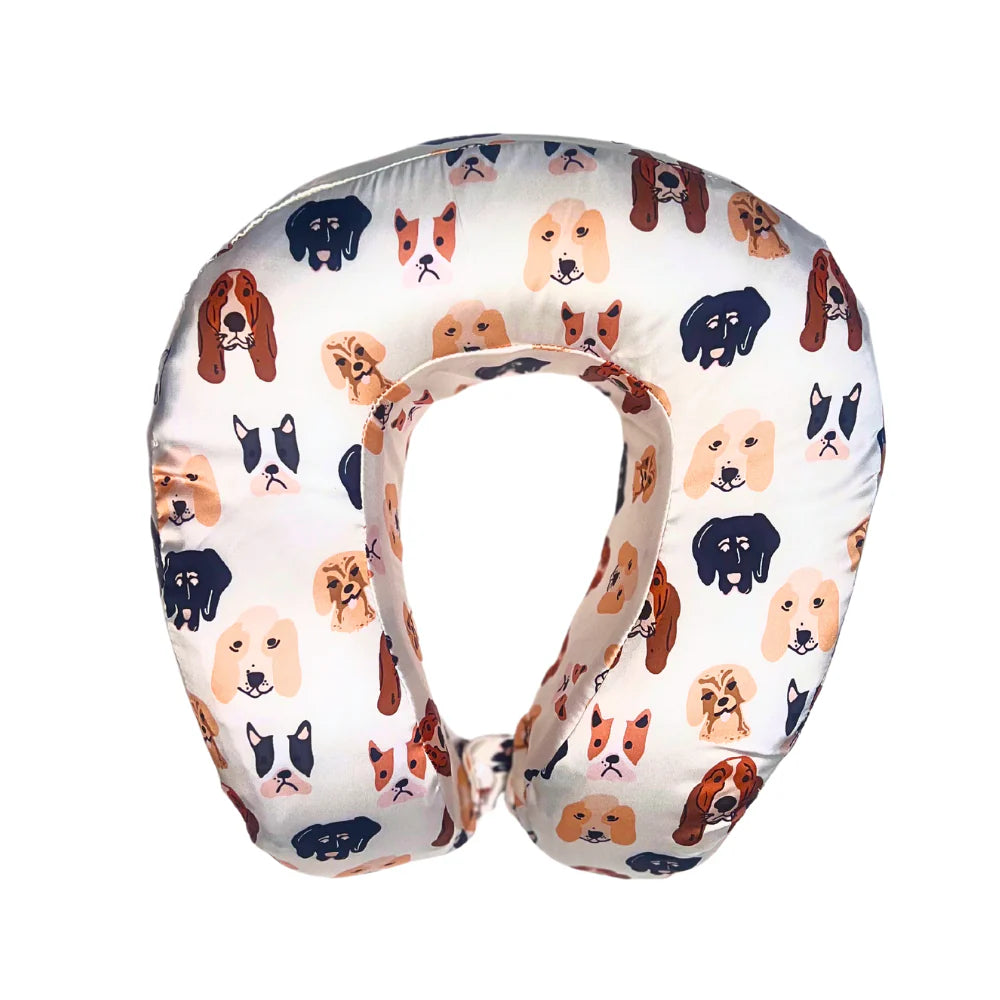 Satin Memory Foam Neck Pillow