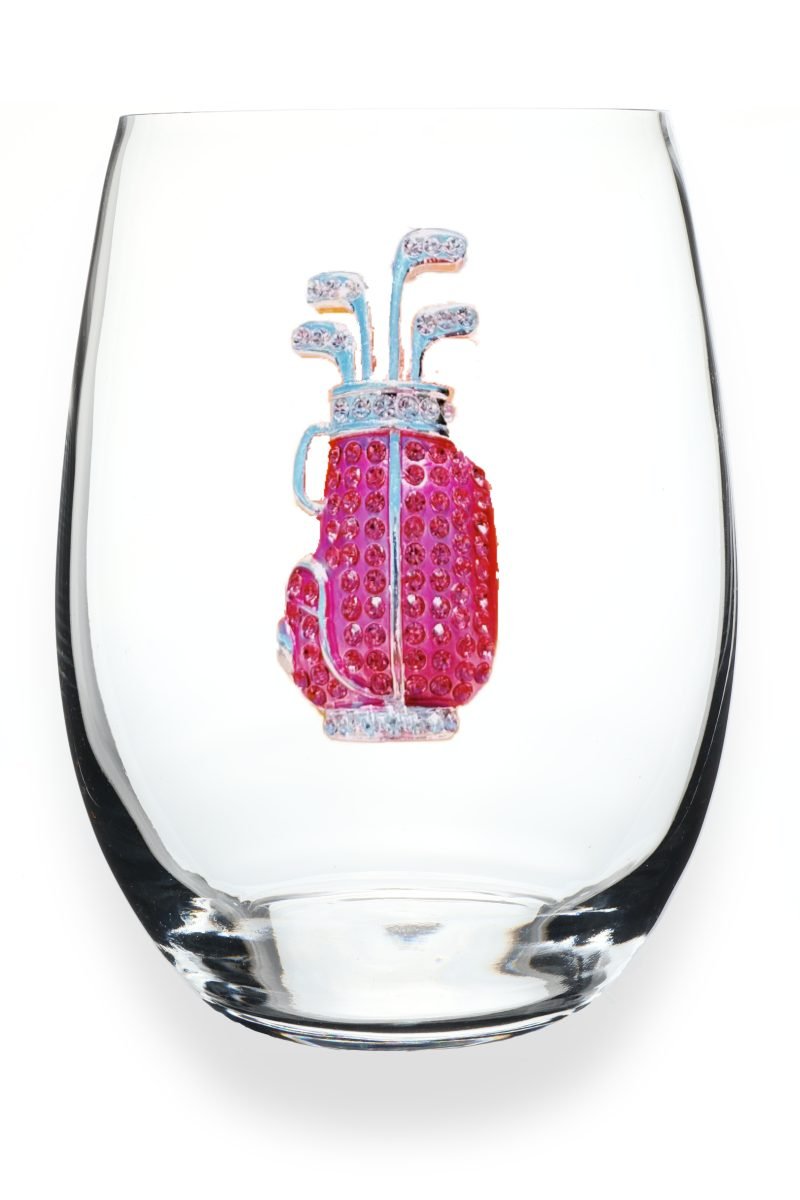 Jeweled Stemless Wine Glass Drinkware