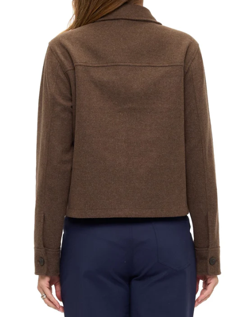 Brown Cropped Jacket