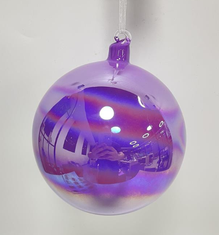 Large Iridescent Glass Ball Ornaments
