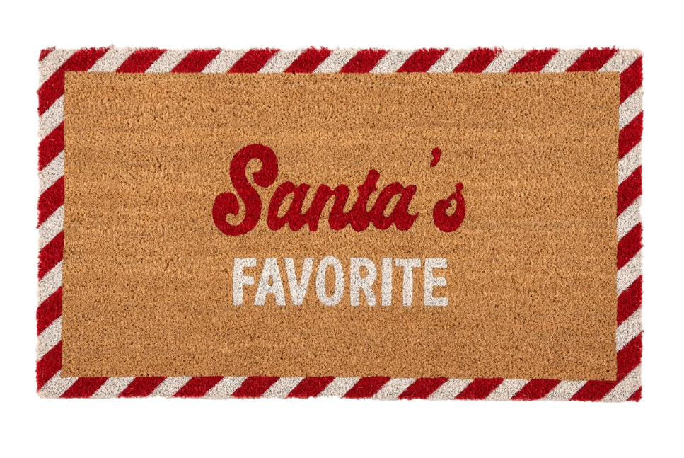 "Santa's Favorite" Doormat