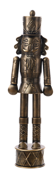 Small Metal Gold Nutcracker