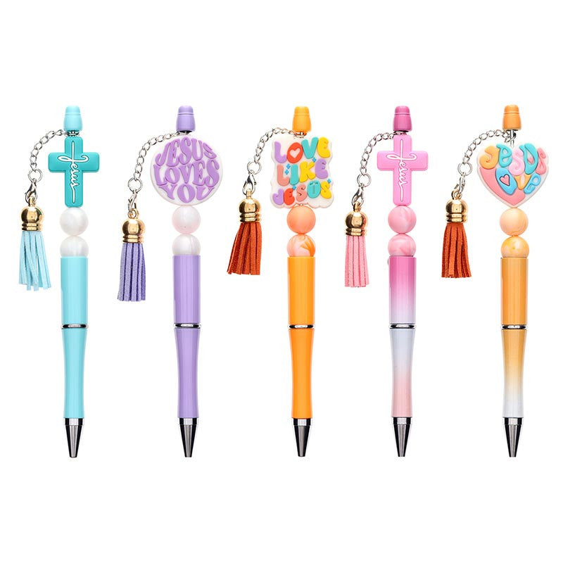 Assorted Colorful Silicone Faith Pens