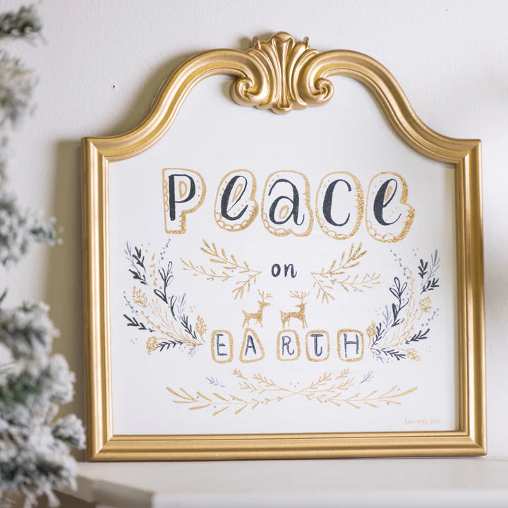 Peace on Earth Ornate Gold Frame