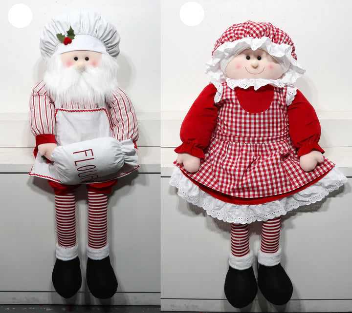 Shelf Sitter Santa & Mrs. Claus
