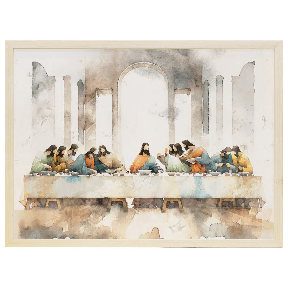 Last Supper Wood Framed Wall Art