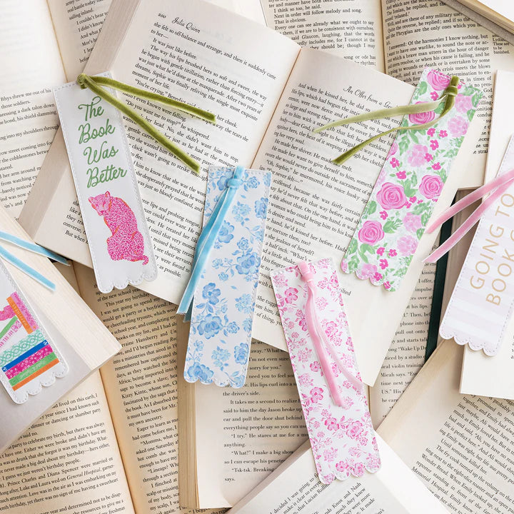 Leather Colorful Bookmarks With Ribbon